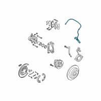 OEM Hyundai Santa Fe XL Cable Assembly-ABS.EXT, LH Diagram - 91920-2W000