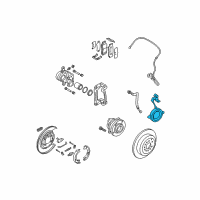 OEM 2013 Kia Sorento Sensor-Abs Rear Wheel Diagram - 956812P100