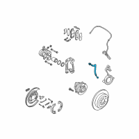 OEM 2008 Hyundai Santa Fe Hose-Rear Wheel RH Diagram - 58738-2B010--DS