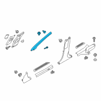 OEM 2020 Hyundai Elantra GT Trim Assembly-Front Pillar RH Diagram - 85820-G3000-XUG