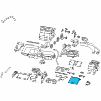 OEM 2016 Scion FR-S Evaporator Core Diagram - SU003-02121