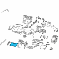 OEM Scion Heater Core Diagram - SU003-02040