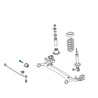 OEM 2011 Toyota Corolla Axle Beam Bolt Diagram - 90119-A0013