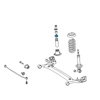 OEM 2013 Toyota Corolla Shock Lower Support Diagram - 48750-02050