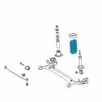 OEM 2013 Toyota Corolla Coil Spring Diagram - 48231-02750