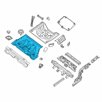 OEM Nissan Maxima Floor-Rear, Front Diagram - 74512-JA030