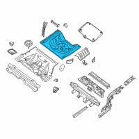 OEM 2016 Nissan Maxima Floor - Rear, Rear Diagram - 74514-6CA0A