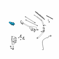 OEM Infiniti FX35 Motor Assy-Windshield Wiper Diagram - 28815-CG000