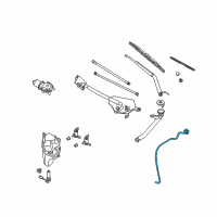 OEM 2007 Infiniti FX35 Windshield Washer Tube Diagram - 28935CL70A