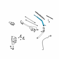 OEM Infiniti FX35 Window Wiper Arm Assembly Diagram - 28881-CG005