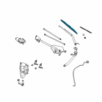 OEM 2004 Infiniti FX35 Window Wiper Blade Assembly Diagram - 28890-CG01C