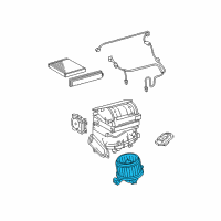 OEM 2011 Toyota RAV4 Blower Motor Diagram - 87103-0R010