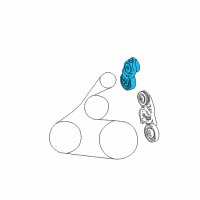 OEM Toyota Camry Serpentine Tensioner Diagram - 16620-0V010