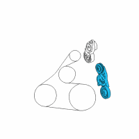 OEM Toyota Camry Tensioner Diagram - 16601-0V010