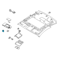 OEM Nissan GT-R Holder-Sun Visor Diagram - 96409-6GC0B