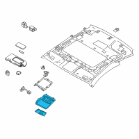 OEM 2017 Infiniti Q60 Map Lamp Assy Diagram - 26430-5CB1A