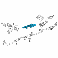 OEM 2019 Chevrolet Blazer Center Shield Diagram - 84266513