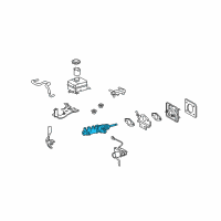 OEM 2007 Lexus RX400h Cylinder Sub-Assy, Brake Master Diagram - 47201-48190