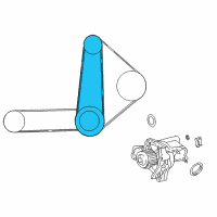OEM 1993 Toyota Camry Alternator Belt Diagram - 90916-02356-83