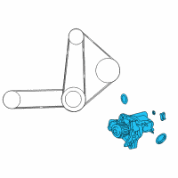 OEM 1996 Toyota RAV4 Water Pump Assembly Diagram - 16100-79185-83