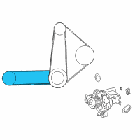OEM Toyota Camry Power Steering Belt Diagram - 99363-30750