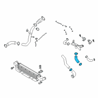 OEM 2020 Kia Stinger Hose-I/C Outlet Diagram - 282843L200