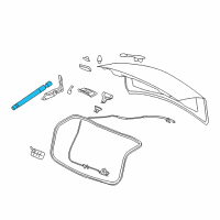 OEM 2008 Cadillac CTS Support Cylinder Diagram - 15247598