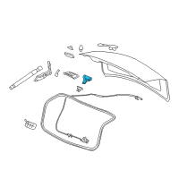 OEM 2008 Cadillac CTS Latch Diagram - 25885392