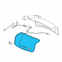 OEM 2011 Cadillac CTS Weatherstrip Diagram - 22760222
