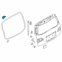 OEM 2022 Infiniti QX80 Hinge Assy-Back Door Diagram - 90400-CY200