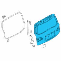 OEM 2020 Nissan Armada Door Assy-Back Diagram - K010M-5ZWAB