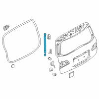 OEM Nissan Stay Assembly-Back Door Diagram - 90450-1LA2A