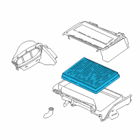OEM BMW M5 Micronair Cabin Air Filter Diagram - 64-31-2-207-985