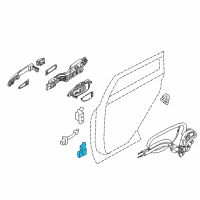 OEM 2020 Nissan Rogue Sport Hinge Assy-Rear Door Diagram - 82421-4P00A