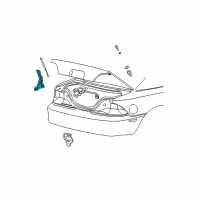 OEM 2002 Ford Mustang Hinge Diagram - F4ZZ-6342700-A