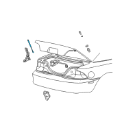 OEM 1996 Ford Mustang Support Cylinder Diagram - F4ZZ-63406A10-B