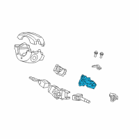 OEM Honda Fit Cylinder Set, Key Diagram - 06350-TK6-A31