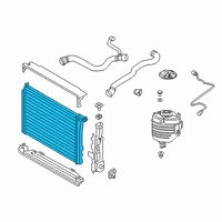 OEM 2021 BMW M440i RADIATOR Diagram - 17-11-8-666-740