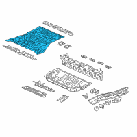 OEM 2022 Honda Odyssey Panel, RR. Floor Diagram - 65511-THR-A00ZZ