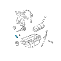 OEM 2007 Buick Lucerne Oil Pressure Sending Unit Diagram - 12575008