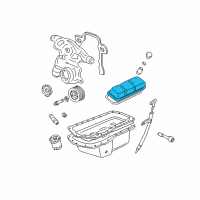 OEM Oldsmobile Toronado Valve Cover Diagram - 12590366