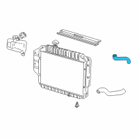 OEM Ford E-150 Club Wagon Upper Hose Diagram - YC2Z-8260-AA