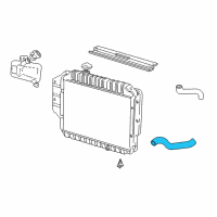 OEM 1997 Ford E-250 Econoline Lower Hose Diagram - YC2Z-8286-HA