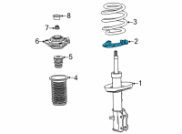 OEM 2021 Chevrolet Trailblazer Spring Seat Diagram - 42690637