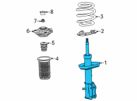 OEM Chevrolet Trailblazer Strut Diagram - 42755597