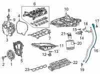 OEM 2021 Cadillac CT5 Dipstick Diagram - 55496211