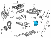 OEM 2022 Chevrolet Blazer FILTER ASM-OIL Diagram - 55495105