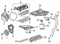 OEM Cadillac CT4 Oil Tube Seal Diagram - 12670252