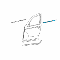 OEM 2006 Chrysler PT Cruiser WEATHERSTRIP-Front Door Belt Diagram - 4724764AE