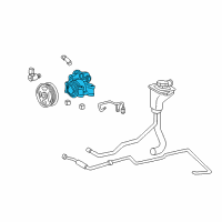 OEM 2005 Ford Thunderbird Power Steering Pump Diagram - 6W4Z-3A696-B